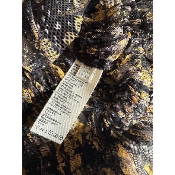 FREE PEOPLE MAKING ME SMILE FLORAL RUFFLE TOP SIZE XS - Picture 5 of 6